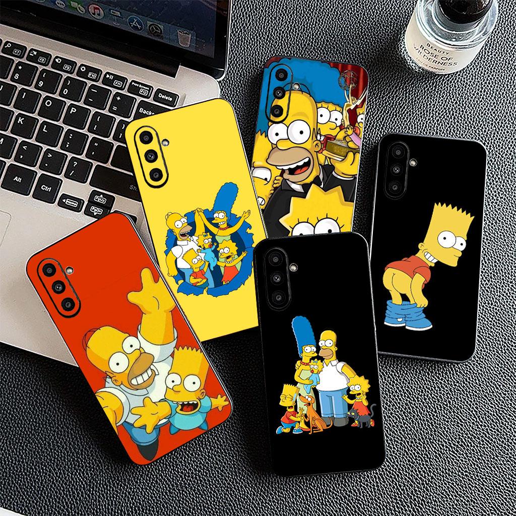 Barts Cartoon S-Simpsons Silicone Phone Cover for Motorola Moto G86 G57 E14 E15 G14 G34 G35 G84 G24 A54 G15 Power E22 Soft Case