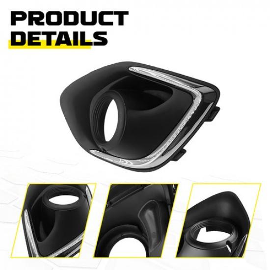 Черная хромированная накладка на рамку противотуманной фары передняя подходит для Mitsubishi Outlander Sport 13-15 EV