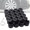 19mm 20Pcs Wheel Nut Bolt Head Covers Caps Black + Tool For VW Transporter T5 T6 2003 2004 2005 2006 2007 2008-2020 Car Styling