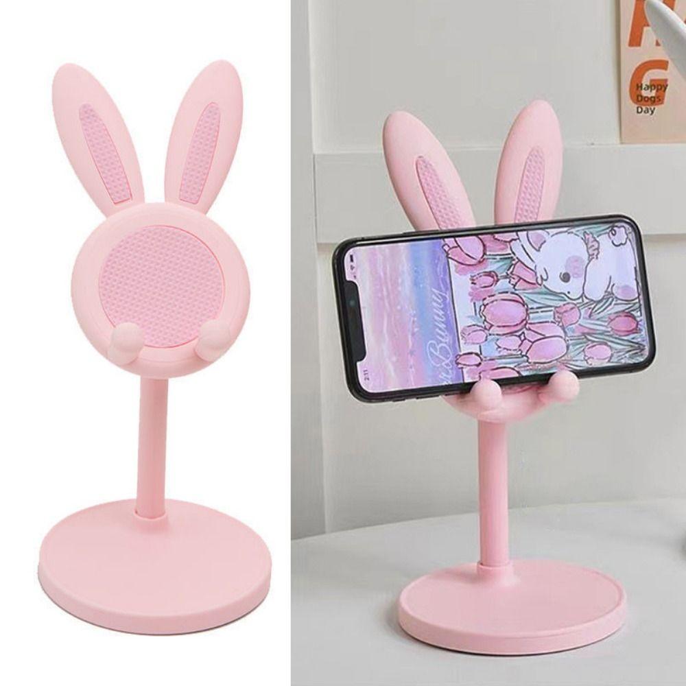 Держатель для телефона в форме кролика для домашнего селфи в режиме реального времени, полка для телефона, планшета, ноутбука