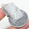 Rainbow Moonstone Handmade 925 Sterling Silver Jewelry Pendant 2.40" T6p89