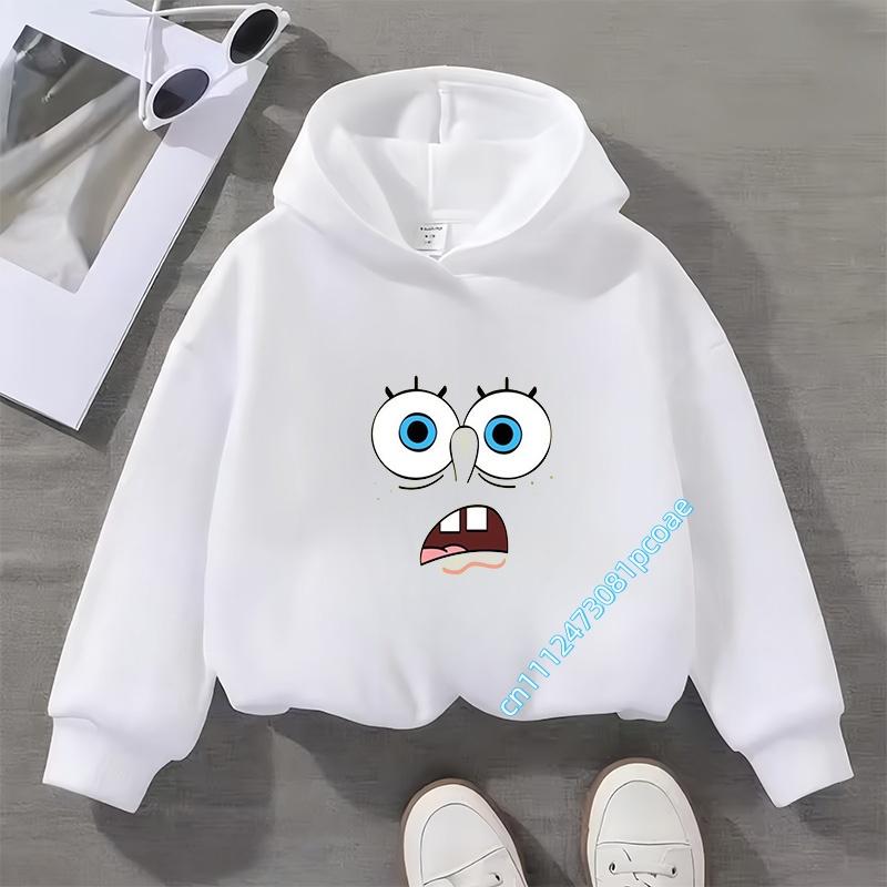 Children's hooded sweatshirt SpongeBob SquarePants Boys' sport shirt Girls' casual top Autumn/Winter long-sleeved cartoon print
