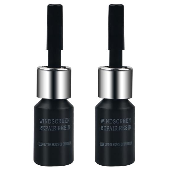 2Pcs Safe Crack Repair Fluid Spread Evenly Convenient Car Window Glass