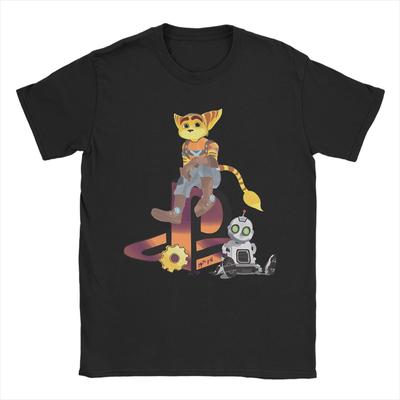 Футболка Ratchet & Clank для мужчин и женщин с принтом Хлопковая одежда