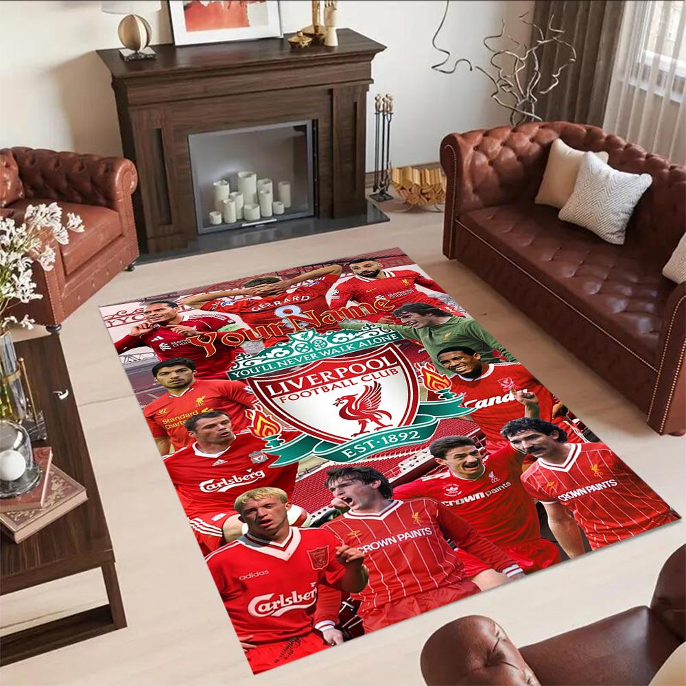 Liverpool Personalized Text Floor Mat Design for Foyer Study room Decorate room Dormitory Anti-slip Rug Office home decor