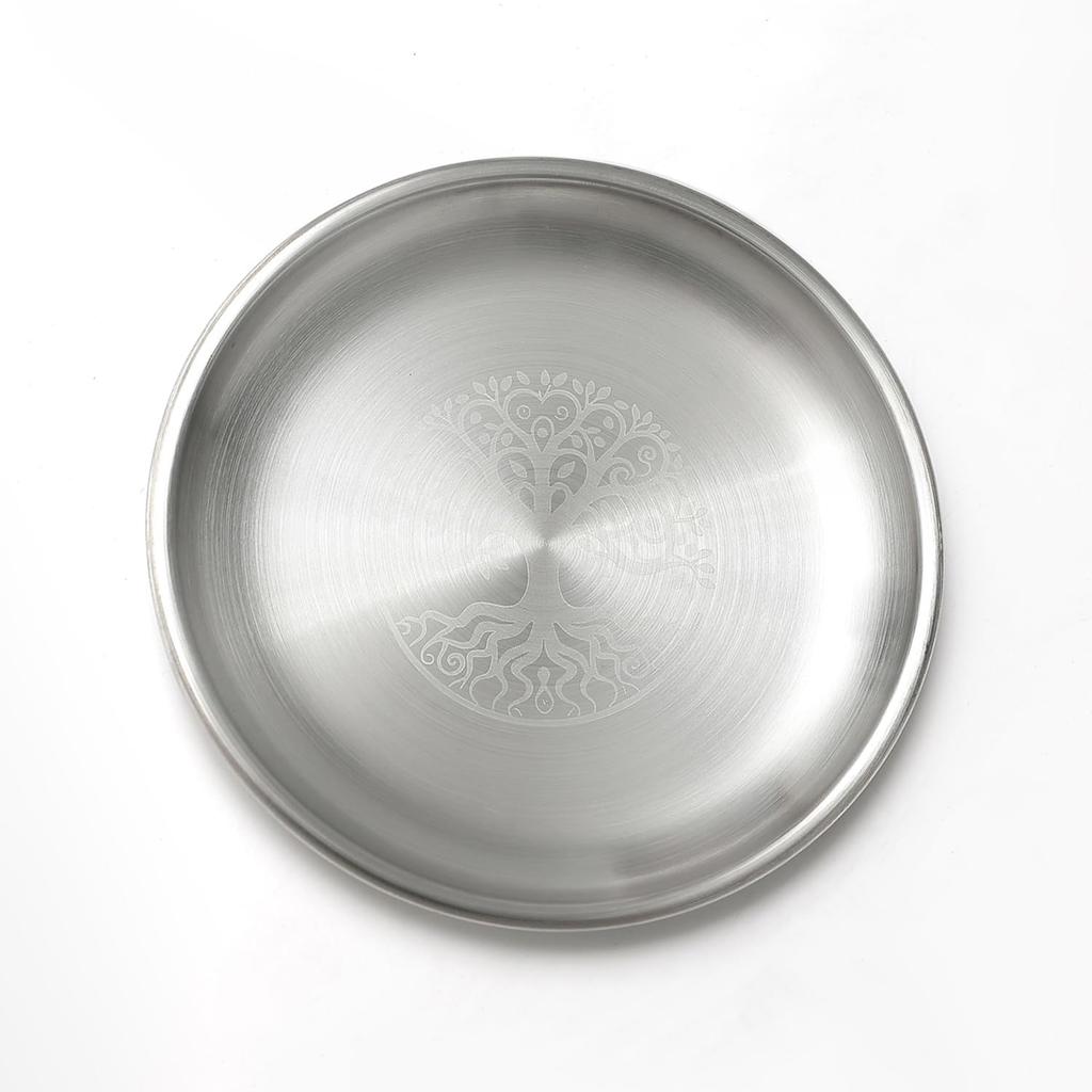 Offering Bowl Ritual Plate Great for Altar use, Shamanic Wicca Ritual, Incense Burner, Smudging, Decoration (Metatron)