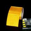 Reflective Safety Tapes 2inch*10FT Yellow High Viscosity Waterproof Reflectors Self-adhesive Stickers For Trucks Trailers Bikes