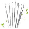 7/8Pcs Rustproof Tooth Care Kit Stainless Steel Tongue Scraper Dental Cleaning Tools  Adult