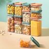 Кухонный герметичный контейнер для хранения макаронных изделий, спагетти, влагозащищенный и пыленепроницаемый диспенсер для хлопьев, большая емкость, прозрачный пластик