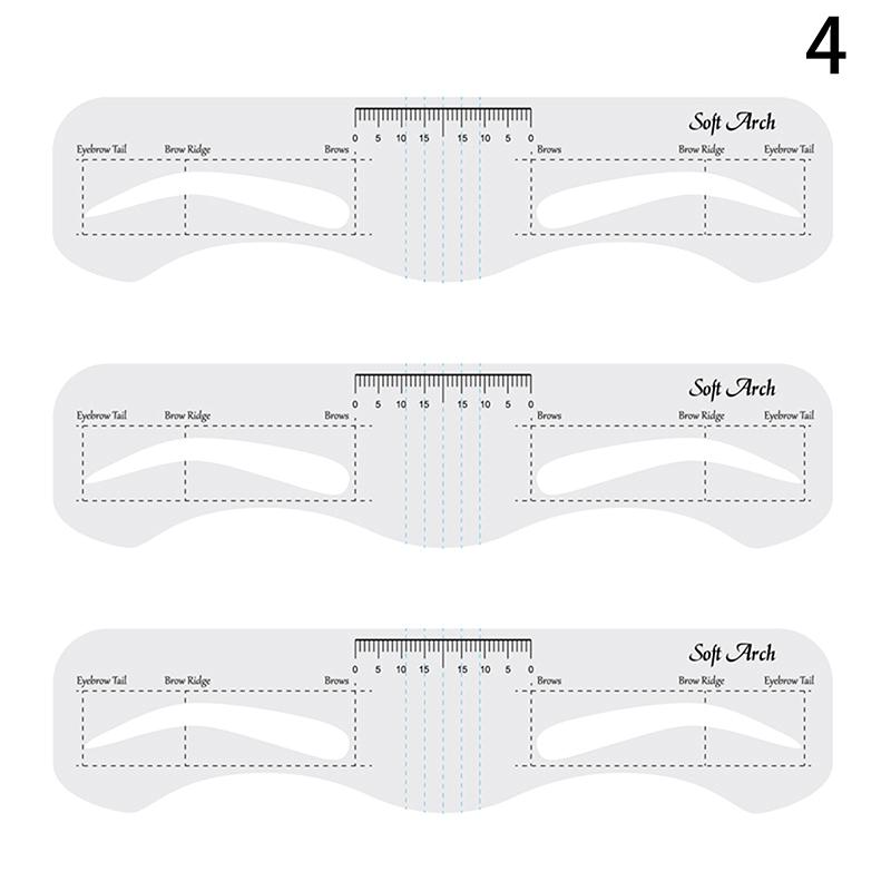 3/10 шт. многоразовый трафарет для бровей мягкая линейка определитель бровей руководство по рисованию бровей укладка формирование уход шаблон карта