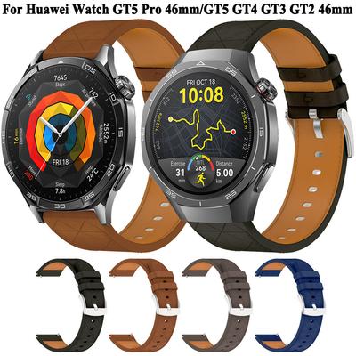 22 мм кожаный ремешок для Huawei Watch GT5 Pro GT4 GT3 GT2 46 мм сменный ремешок для Garmin Venu3 2 Forerunner 265 255 Vivoactive4 аксессуары
