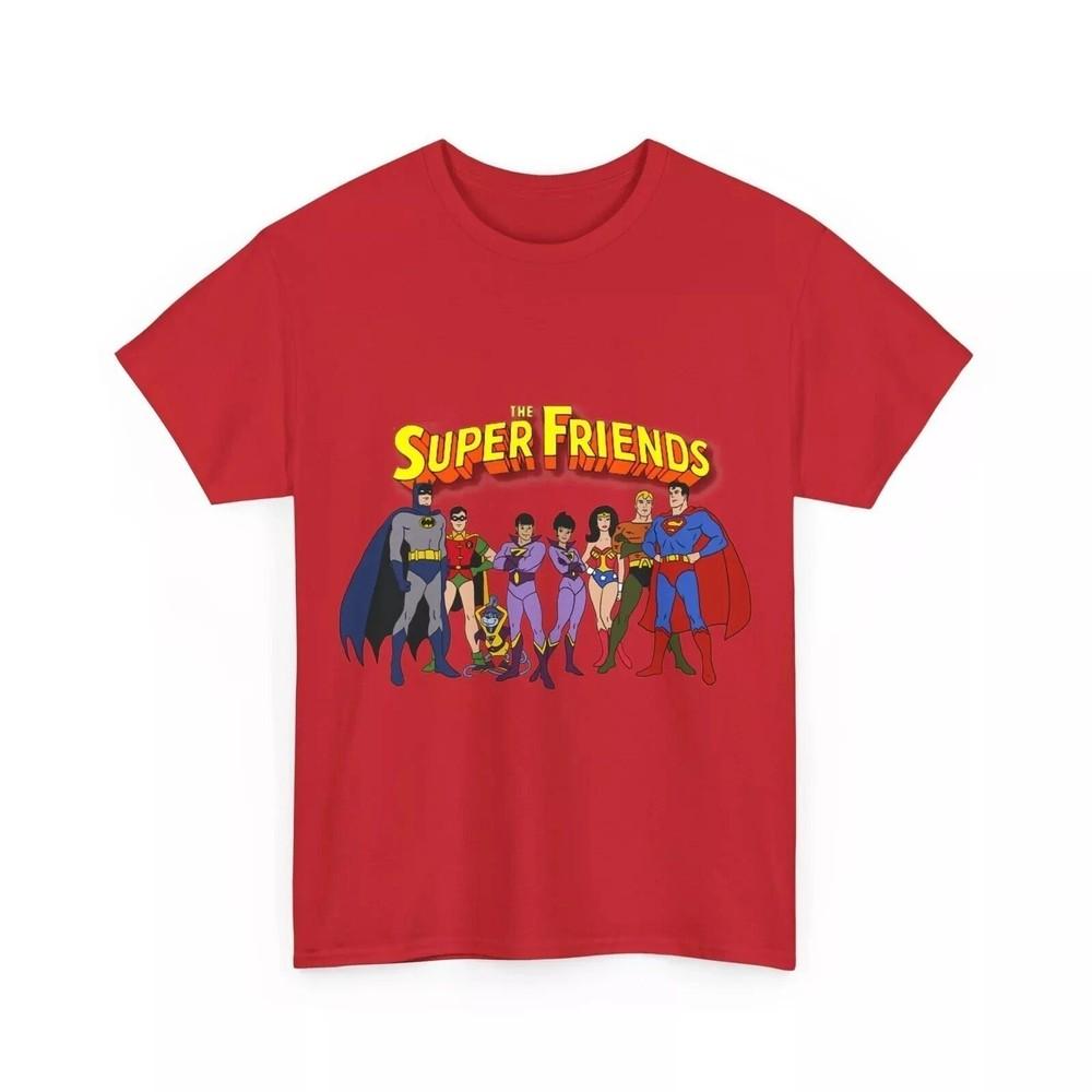 Super Friends T-Shirt Batman Superman Wonder Woman Hanna-Barbera DC Toon