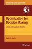 The Optimization for Decision Making : Linear and Quadratic Models : 137 Book