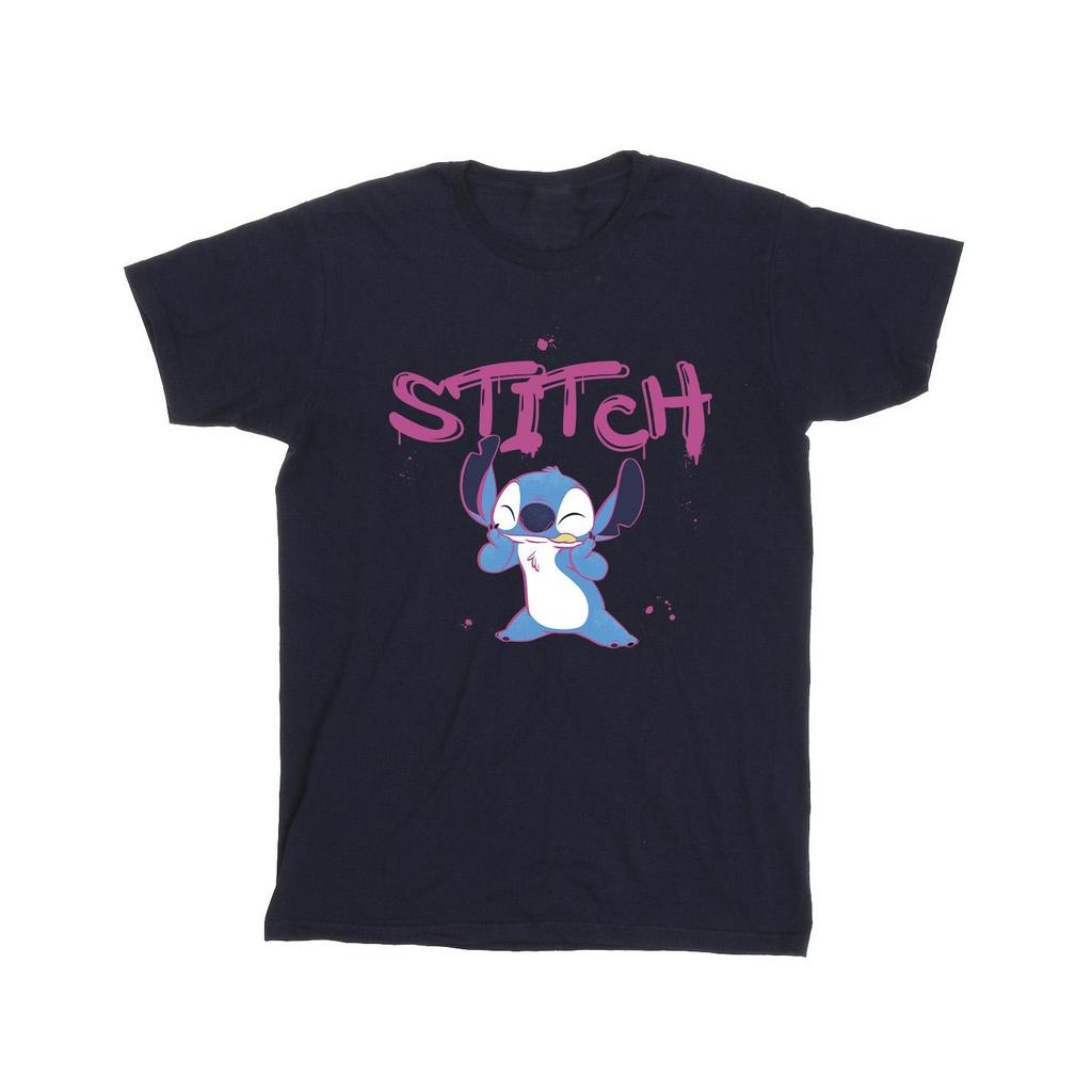 Disney Mens Lilo And Stitch Graffiti T-Shirt