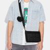 Coach Heritage 25 Classic Monogram Color Block Multifunctional Three-In-One Canvas And Leather Crossbody Bag Medium Men bags Black Gray C8141-QBMI5