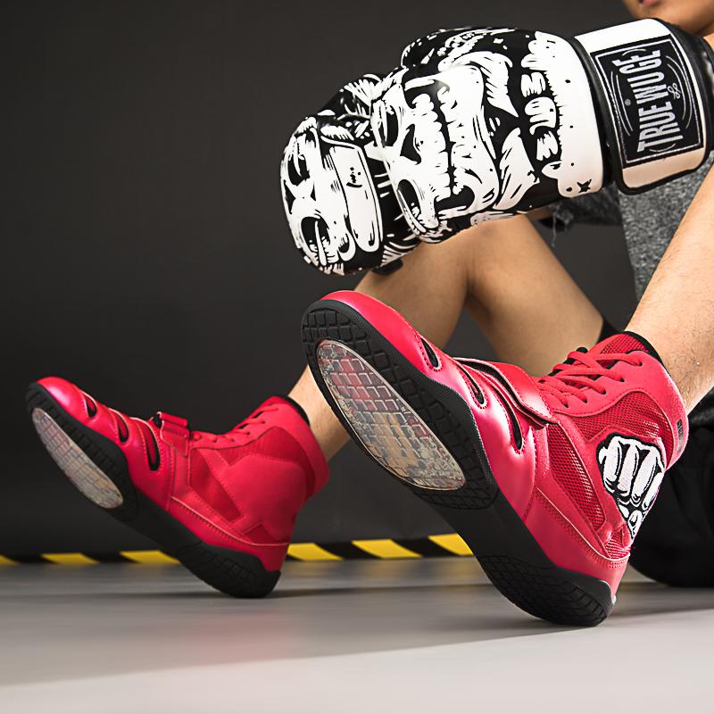 Мужская/женская боксерская борцовская обувь большого размера, легкая противоскользящая тренировочная обувь, боевая обувь, мотоциклетные ботинки