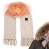1pcs USB Women Men Heating Scarf Temperature Scarf 3 Gears Adjustable USB Charging Heat Control Neck Warmer for Camping Running