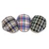 New Flat Top Newsboy Caps Adjustable Plaid Pattern Peaked Cap Cotton Hip Hop Style Painter Beret Hats Four Seasons Wear