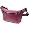 Trendy Women's Genuine Leather Fanny Pack GRANDE PELLE Bag 22815 Pink