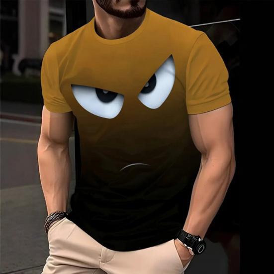 Мужская забавная повседневная футболка с мультяшными принтами животных, футболка с круглым вырезом и коротким рукавом, пуловер для повседневной носки, для улицы, вечеринки, пляжа