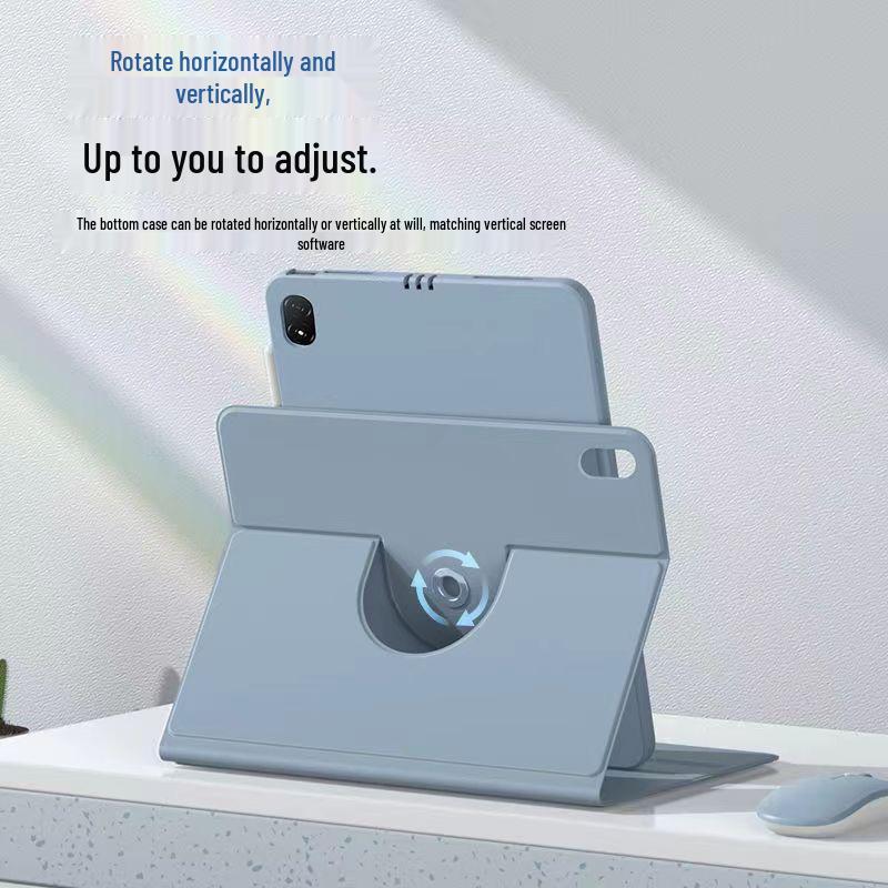 Вращающийся магнитный защитный чехол-клавиатура для Honor Tablet 9/MatePad 11.5/Redmi SE/X8Pro