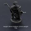 White Copper Spartan Shogun Warrior Chess Piece Ornament – Retro Soldier Toy Gift for Boys