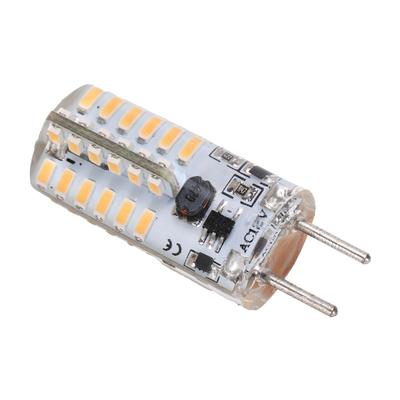 48LED силиконовая лампа 3W 300LM GY6.35 BiPin лампа AC12V для люстры потолочный светильник(Теплый белый