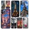 Чехол для телефона для iPhone 17 16e 15 14 13 12 11 Pro Max SE 7 8 Plus Оболочка iPhone 16 Мягкий ТПУ Чехол Красный Зонт Эйфелева Башня