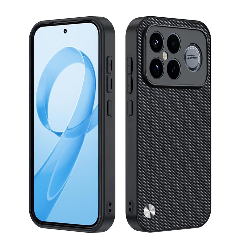 Кожаный чехол-фунда для Xiaomi Redmi K90 Pro Max Чехол-крышка Модный чехол с текстурой волокна из ПУ-кожи Защита Ударопрочная задняя крышка
