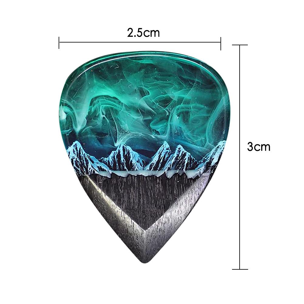Epoxy Resin Electric Guitar Picks Creative Pendant Guitar Pick Plectrums Guitar Plectrums Stringed Instrument Accessories