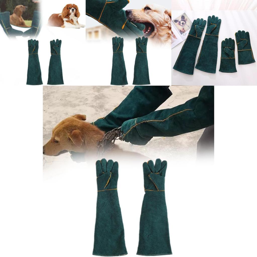 Сварочные перчатки из премиальной кожи 60 см Утолщенные Очень длинные Прочные Защитные Рабочие перчатки