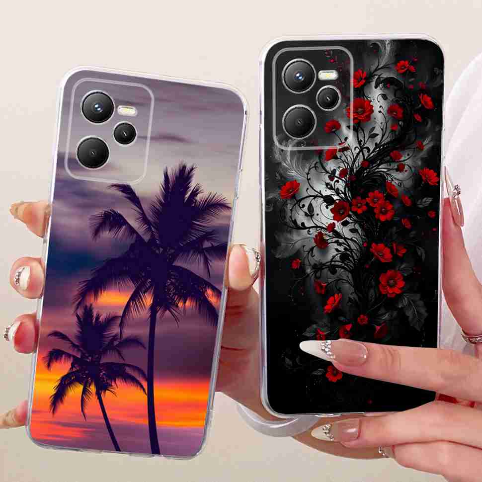 Для Realme C 35 C35 Чехол 2022 Золотой Дракон Чехол Мягкий Силикон Fundas Для Realme Narzo 50A Prime RealmeC35 Чехол для Телефона Сумки