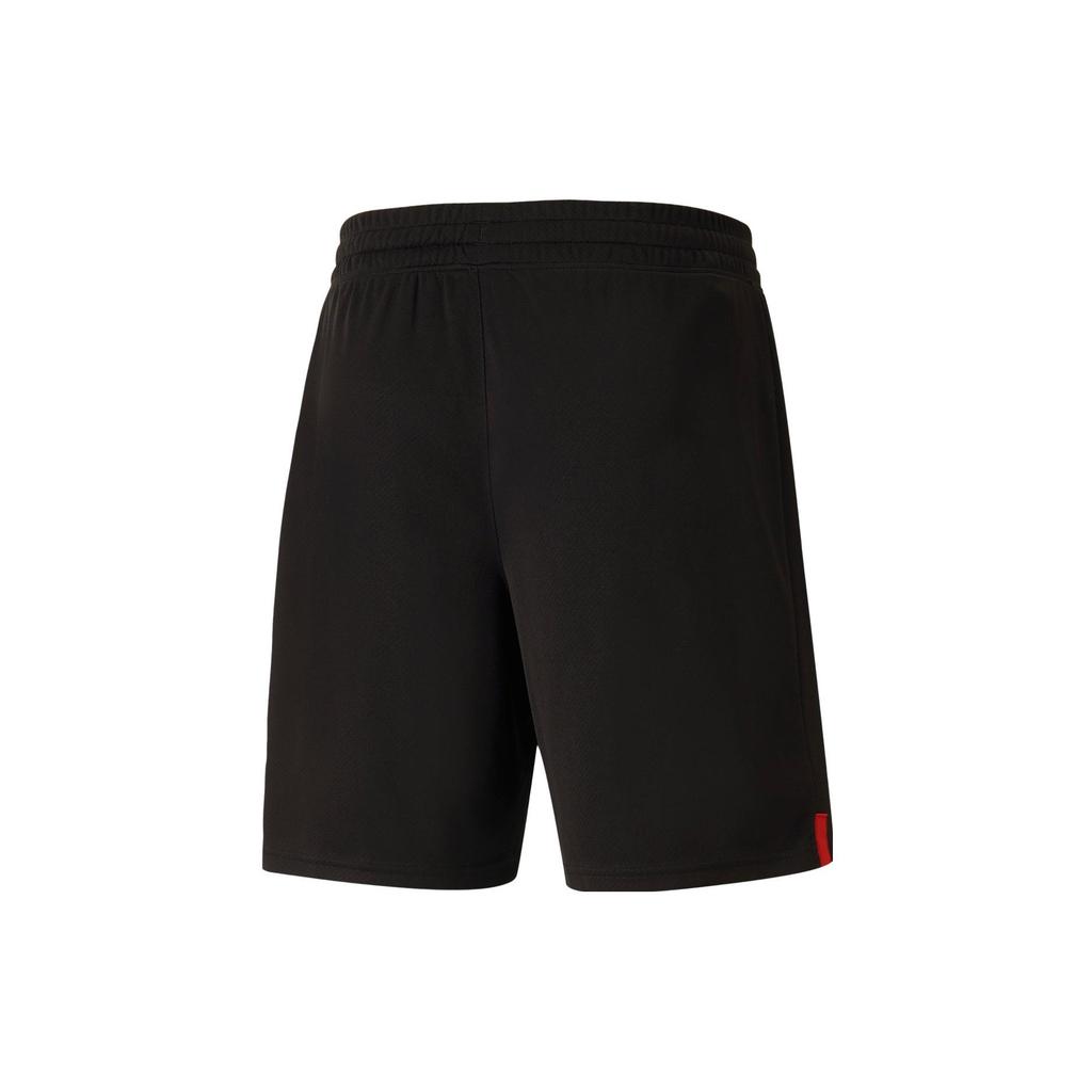 PUMA AC Milan Soccer Bottoms Men's Black Moderate Straight Fit Pants 765856-01