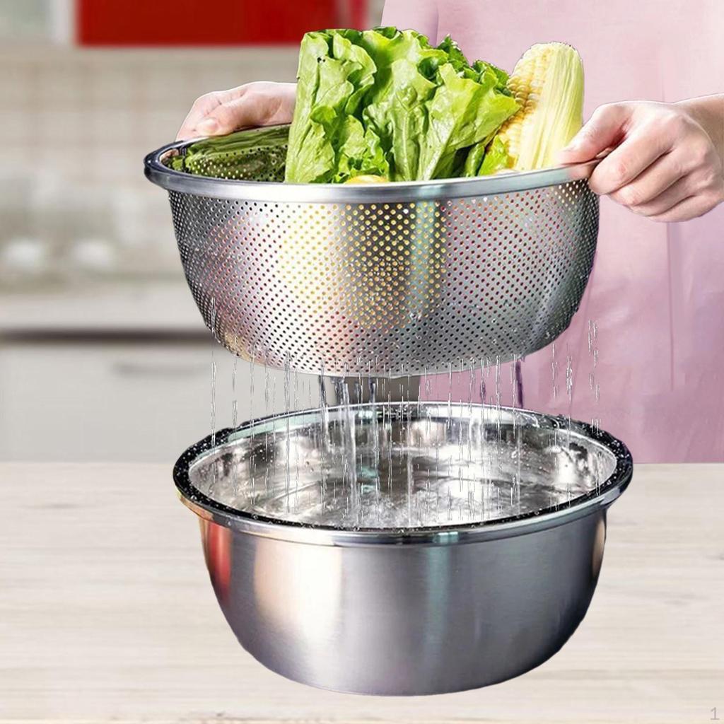 Дуршлаг, кухонная миска для супа, сито для мытья риса, фруктов и овощей