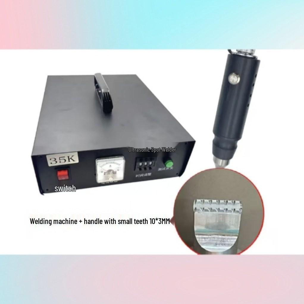 110V 35K Ultrasonic Handheld Fabric Welder & Heat Sealer for Ear Loops