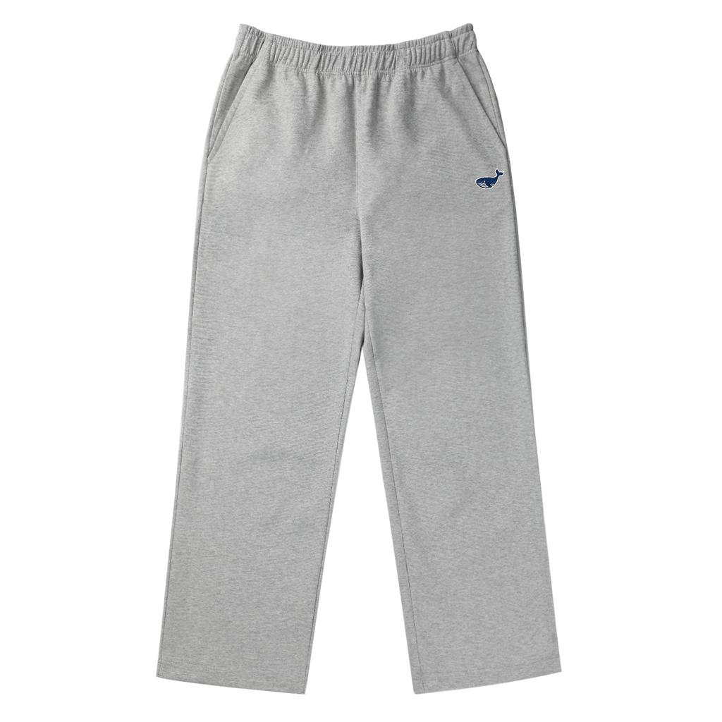 OKSTAR Mini Whale Embroidered Semi-Wide Sweatpants