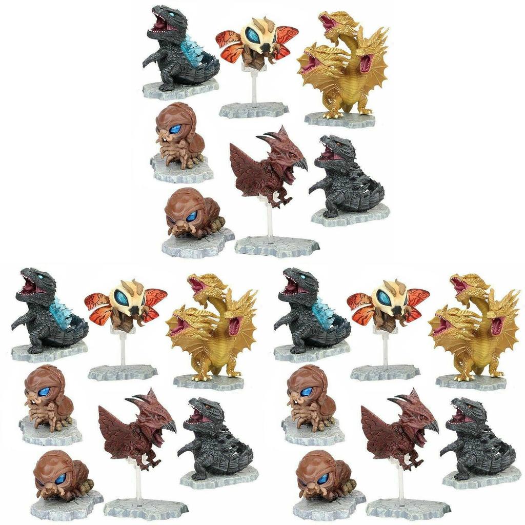 Exquisite Godzilla Movie King Of The Monsters Cute Mini Action Figures Set