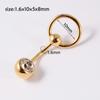 Нишевый дизайн штанга круглая пирсинг тела женское кольцо для пупка для девушки гвоздик для пупка пирсинг пупка клип