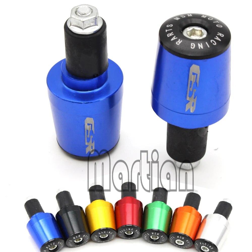 22 мм ручки для руля с ЧПУ, концевые заглушки для SUZUKI GSR 600 400 750 GSR750 GSR600 GSR400