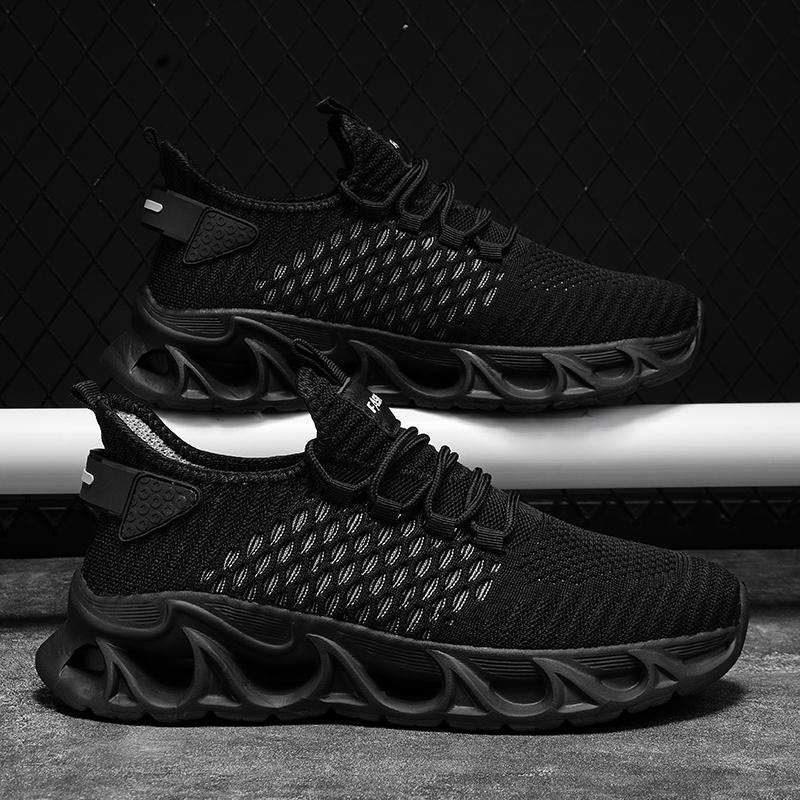 Summer Mesh Jogging Platform Breathable Lace Up Training Shock-absorbing Running Comfortable New Casual Male Sneakers Shoes