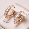 High Quality Cubic Zircon Women Hoop Earrings Stylish Girl Accessories Party Daily Wearable Fashion Jewelry