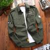 Military Green Shirt Cotton Men Vintage Shirts Jacket Slim for Men Long Sleeve Navy Blue Green Khaki Slim Streetwear