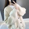 Autumn and Winter Women's Knitting Cardigan, Korean Version, Lazy Style, Loose and Thin, Versatile Cardigan for Students