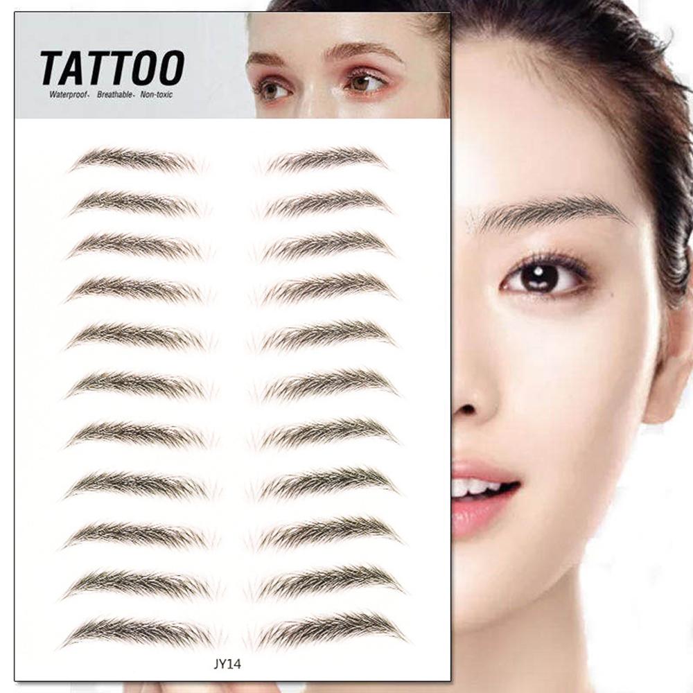 Makeup Lasting Waterproof False Eyebrows Authentic 6D Hair-like Eyebrow Eyebrow Tattoo Sticker