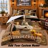 Wallace & Gromit Custom Name 3Pcs Bedding Set 1 Bed Sheet 2 Pillowcases Bedroom Home Decor