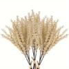 18pcs Artificial Plant Wheat Flowers, Wheat Straw Bouquet, Straw Wheat Grain Flowers, Thanksgiving Farmhouse DIY Design Fall Family Table Arrangement