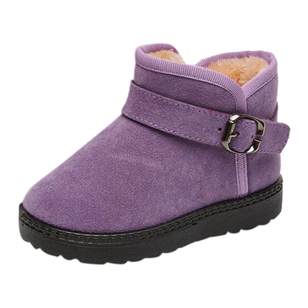 Зимние детские детские детские ботиночки для девочек конфетного цвета теплые короткие ботинки зимние ботинки