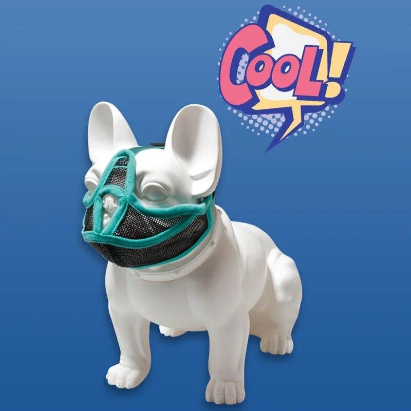 Pet Dog Mesh Muzzles Breathable Anti Barking Mouth Cover