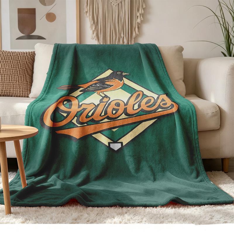 Baltimore Orioles Soft and comfortable flannel Suitable for sofas living rooms outdoor camping travel and also makes a great anniversary gif