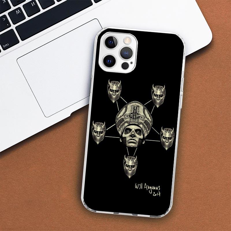 Ghost Papa Emeritus Phone Case For Apple iPhone 11 12 13 15 14 Pro 7 XR X XS Max 8 Plus + Mini SE Customized Print Soft Cover